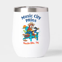 Music City Phins Stainless Steel Wine Tumbler