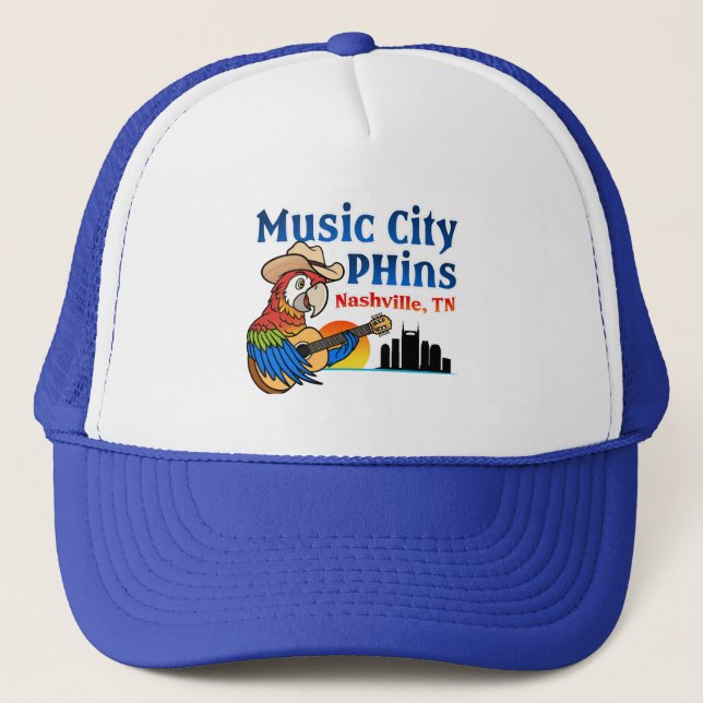 Music City Phins Trucker Hat Truckerkappe (Vorderseite)