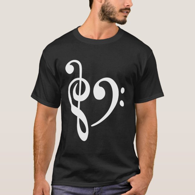 Music Clef Bass T-Shirt (Vorderseite)