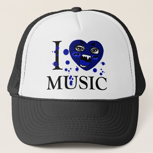 Music Crazy_ Truckerkappe (Vorderseite)