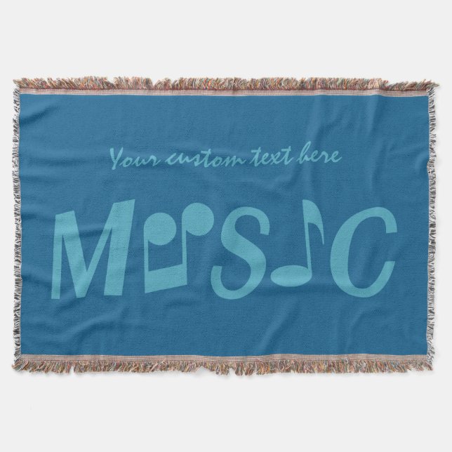 MUSIC Custom Color & Text Werfer Decke (Vorderseite)