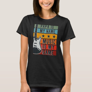Music Daddy Pater Vater Sprichwort mit Gitarre für T-Shirt