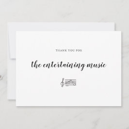 Music Dancefloor Entertainment Wedelband Dankeskarte
