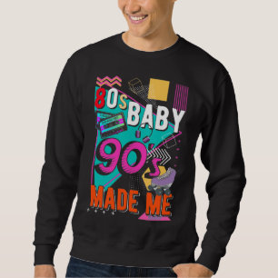 Music Disco 80er der 90er Jahre Geboren Liebe Sweatshirt