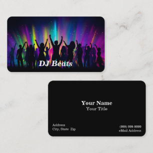 Music DJ Business Card Visitenkarte