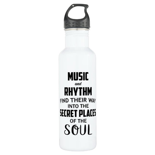 Music DJ Dance Art Hip Hop Gitarre Rock Funny Gift Edelstahlflasche (Vorderseite)