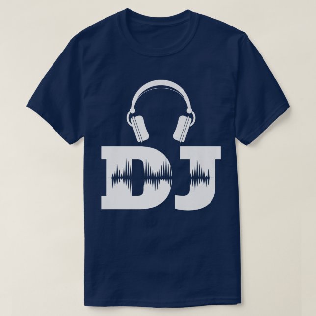 Music DJ Techno Headphones T-Shirt (Design vorne)