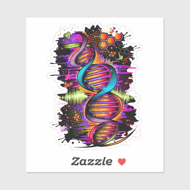Music DNA Aufkleber (Blatt)