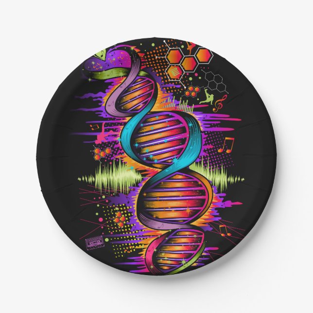 Music DNA Pappteller (Vorderseite)