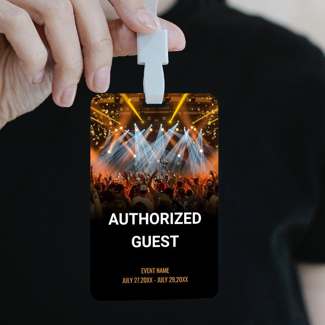 Music Event Guest Event Ausweis (Music Event Guest Pass Event Badge)