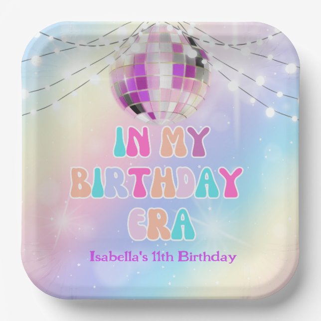 Music Fan in meinem Geburtstagszeitalter Teller (Vorderseite)