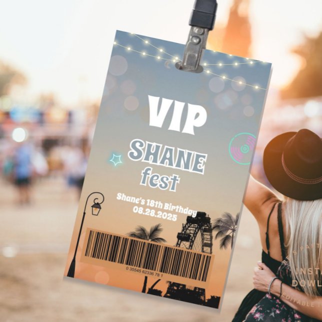 Music Festival - All Access Abzeichen VIP Pass Ausweis (vip pass, all access pass, music festival, palm desert, concert, ferris wheel, boho hippie, music fe)