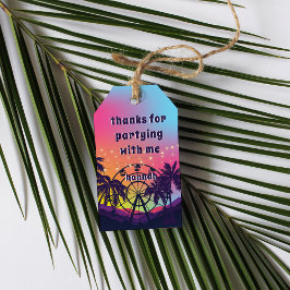 Music Festival | Ferris Wheel Palms Sweet 16 Favor Geschenkanhänger