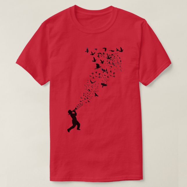 Music Freedom Music and the Birds 2 T-Shirt (Design vorne)