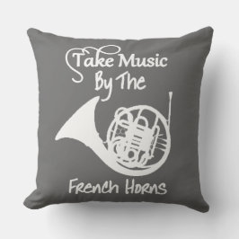 Music French Horn Funny Slogan Graphic Kissen