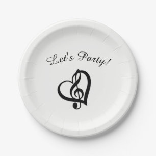 Music G Heart Let's Party Pappteller