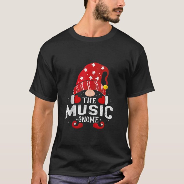 Music Gnome Matching Christmas PJS For Family Tank (Vorderseite)