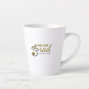 Music Grad Gold Treble Clef Graduate Singer Milchtasse