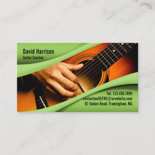 Music Guitar Business Card Visitenkarte