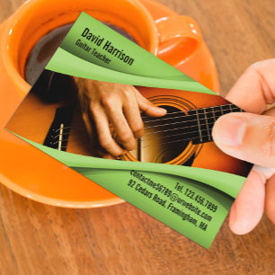 Music Guitar Business Card Visitenkarte