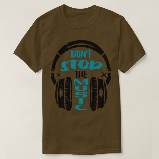 Music Headphones DJ Musician Geschenke T-Shirt (Design vorne)