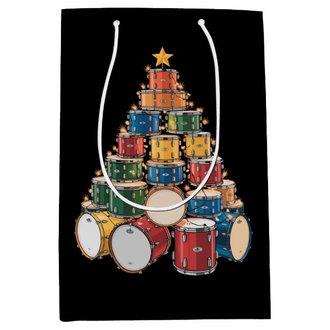 Music Holiday Drum Band Mittlere Geschenktüte (Vorderseite)
