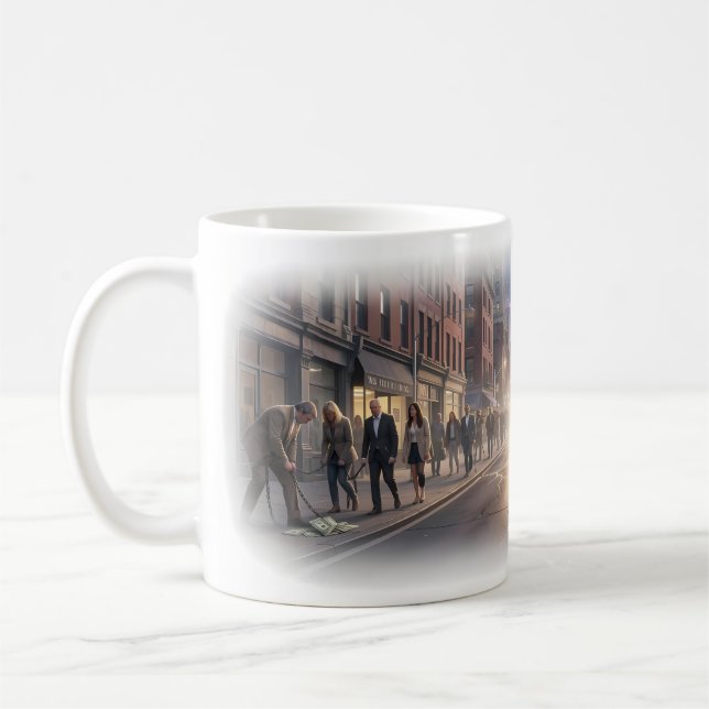 Music in der Stille und Hoffnung Tasse (Links)