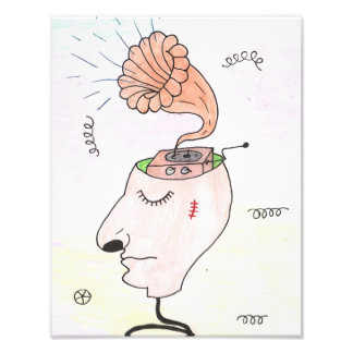 "Music in my head" Postcard Fotodruck