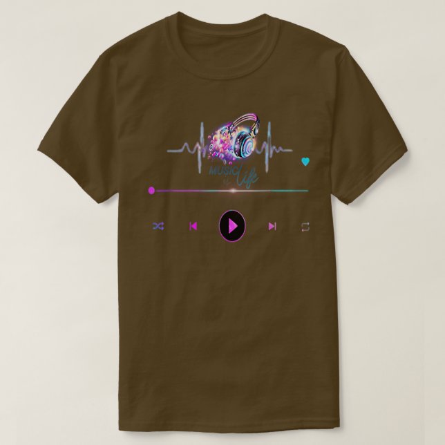 Music Is Life1855 T-Shirt (Design vorne)