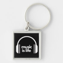 Music is Life Keyring