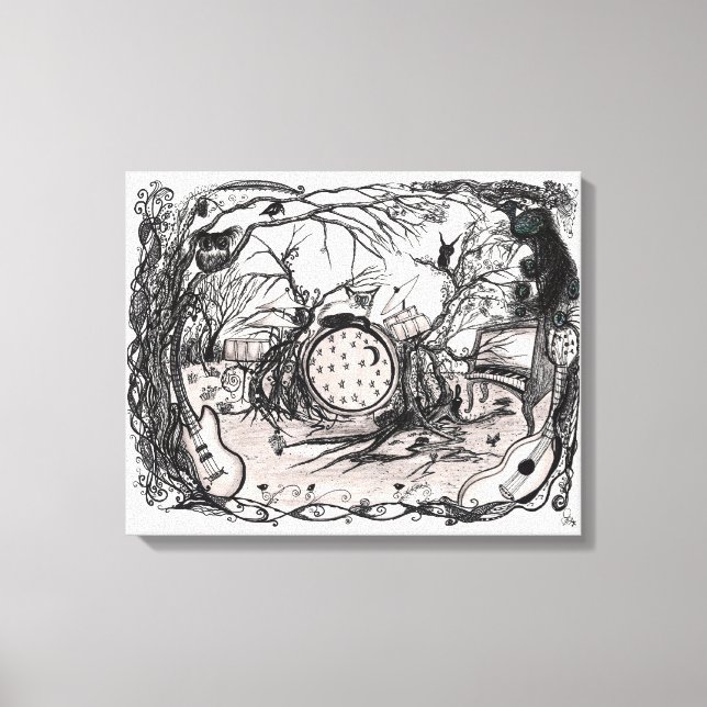 Music is Life - Premium Leinwand (Matte) (Vorderseite)