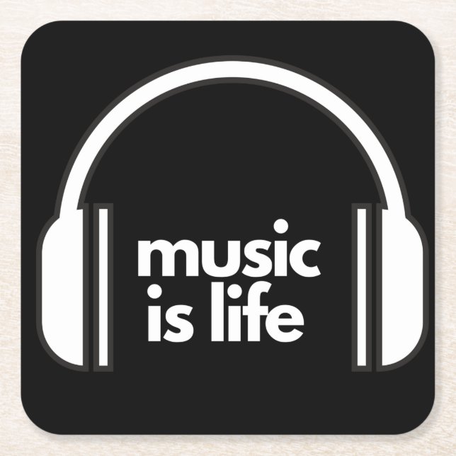 Music is Life Untersetzer (Vorderseite)