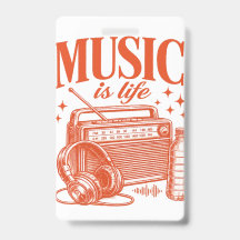 Music Is Life Vintage Design
