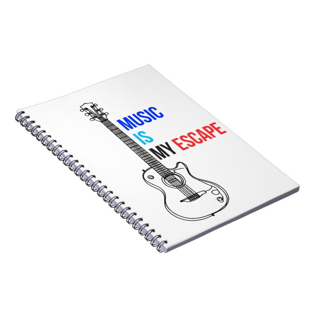 Music is my escape notizblock (Rechte Seite)