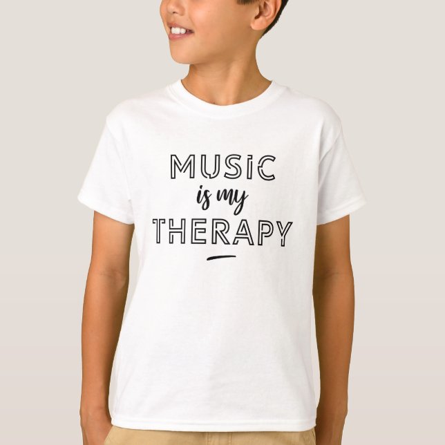 Music is my therapy T-Shirt (Vorderseite)