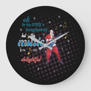 Music Is So Delightful Große Wanduhr