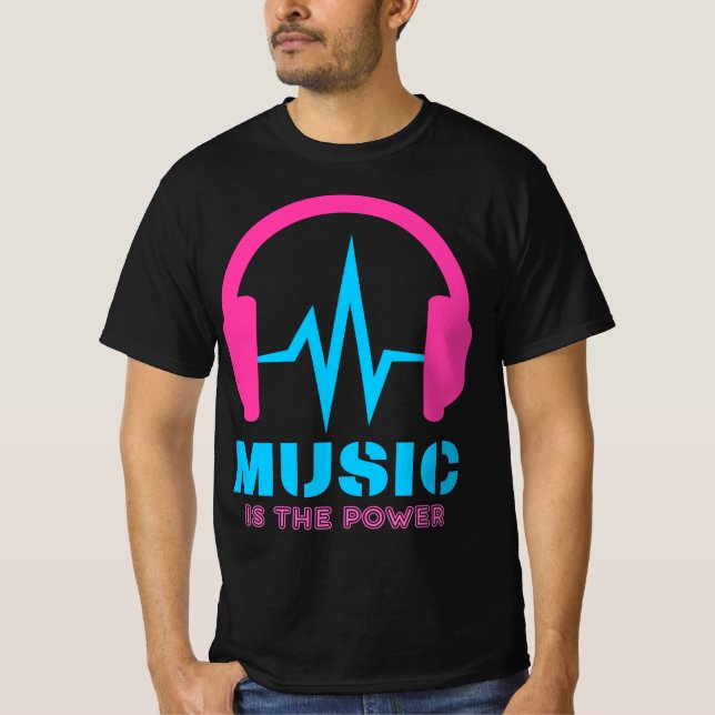 Music is the power T-Shirt (Vorderseite)