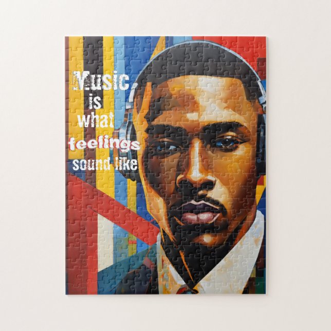 Music is What Feelings Sound Like Puzzle (Vertikal)