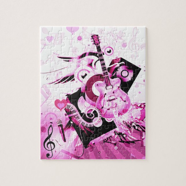 Music Journey, Pink_ Puzzle (Vertikal)