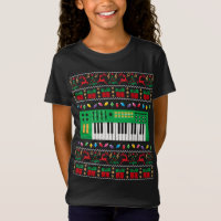 Music Keyboard Uggli Christmas Sweater Xmas Lights