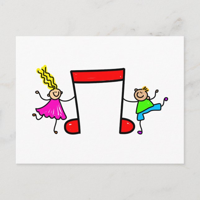 Music Kids Postkarte (Vorderseite)