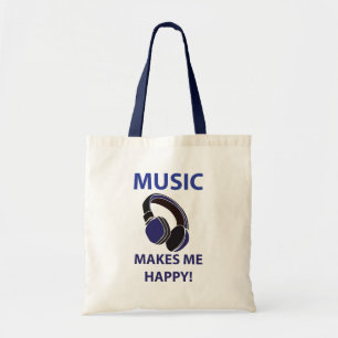 Music Kopfhörer Musik Macht Mich Glücklich Tragetasche