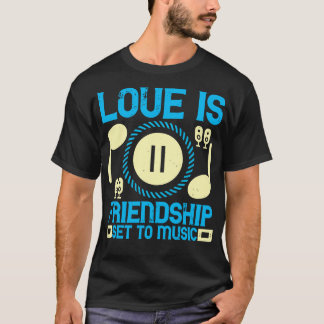Music Liebe ist ein freundliches Set für Musik T-Shirt