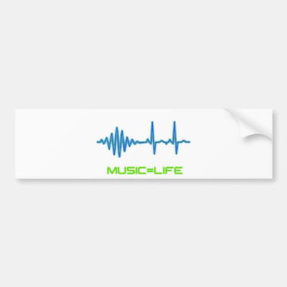 Music=Life Autoaufkleber