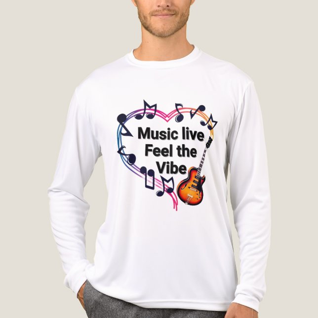 Music Live Fee the Vibe - Premium Bella+Leinwand L Tri-Blend Shirt (Vorderseite)