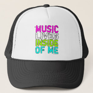 MUSIC LIVES INSIDE OF ME Trucker-Mütze Truckerkappe