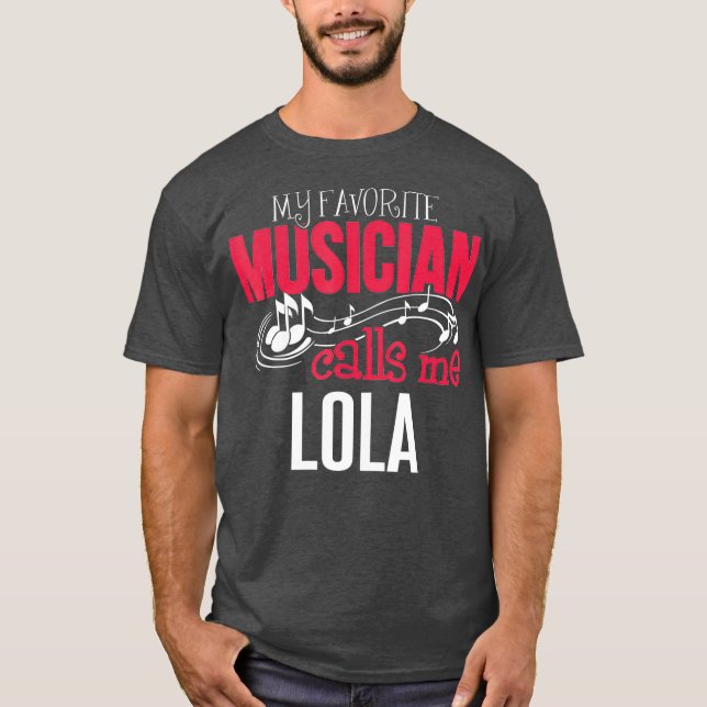 Music Lola Design Meine Lieblingsmusikanrufe T-Shirt (Vorderseite)