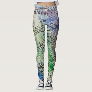 Music-Lover Abstrakter Künstlerischer Stil Leggings