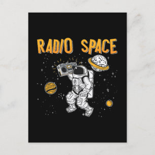Music Lover Astronomy Radio Space Stars Universe Feiertagspostkarte