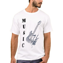 Music Lover Classic Guitar Tee – Casual T-Shirt